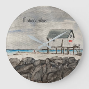 Relógio Grande Morecambe Beach Hut Lancashire resort