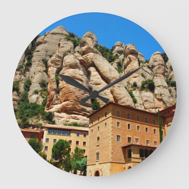 Relógio Grande Mosteiro de Montserrat, Catalunha, Espanha (Frente)