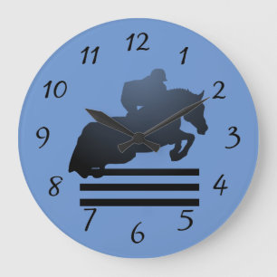 Relógio Grande  Mostre o jumper limpando um obstáculo.    