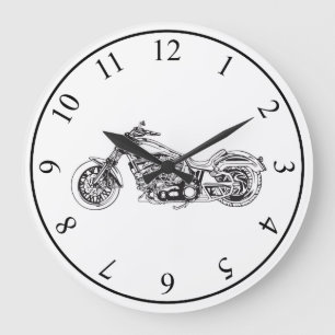 Relógio Grande Motocicleta