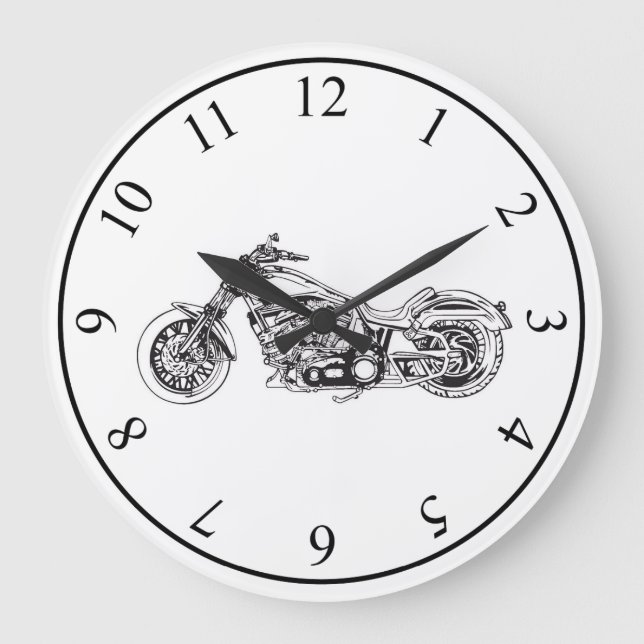 Relógio Grande Motocicleta (Frente)