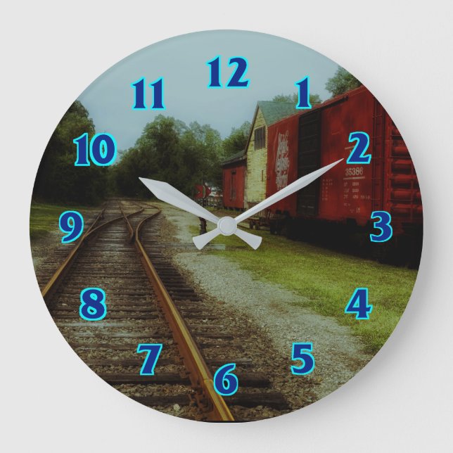 Relógio Grande Motor velho do trem (Frente)