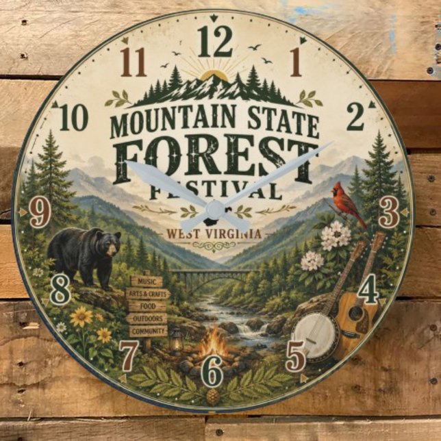 Relógio Grande Mountain State Forest Festival West Virginia (Criador carregado)