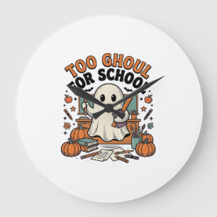 Relógio Grande Muito Ghoul Para Escola Vintage Professor Fantasma