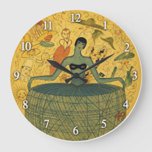 Relógio Grande Mulher Art Déco