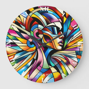 Relógio Grande Mulher Surreal Abstrato de Fantasy