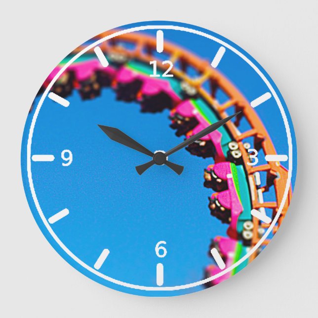 Relógio Grande Mundos do divertimento, KC da montanha russa do (Frente)