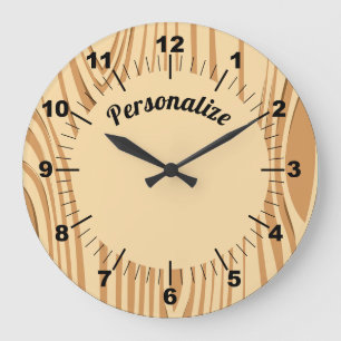 Relógio Grande Muro Decorativo Única do Compro Rustic Woodgrain H