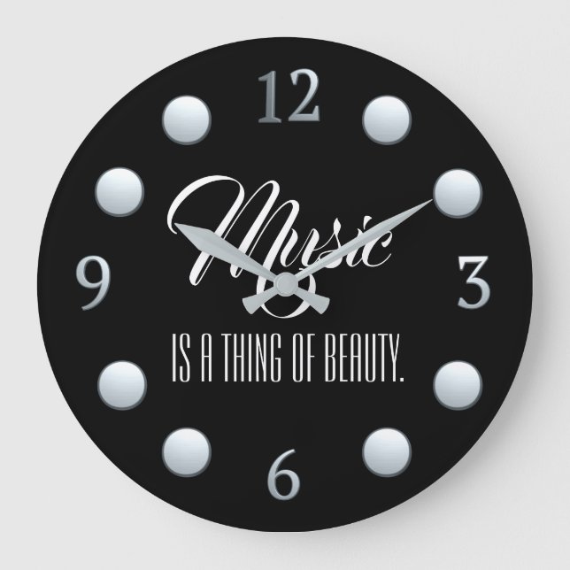 Relógio Grande Música É Uma Coisa De Beleza (Frente)