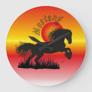 Relógio Grande Mustang für Pferdeliebhaber Uhr