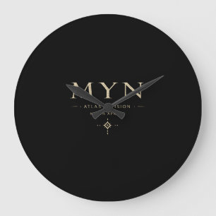 Relógio Grande MYN Vintage Retro Lavado Streetwear 