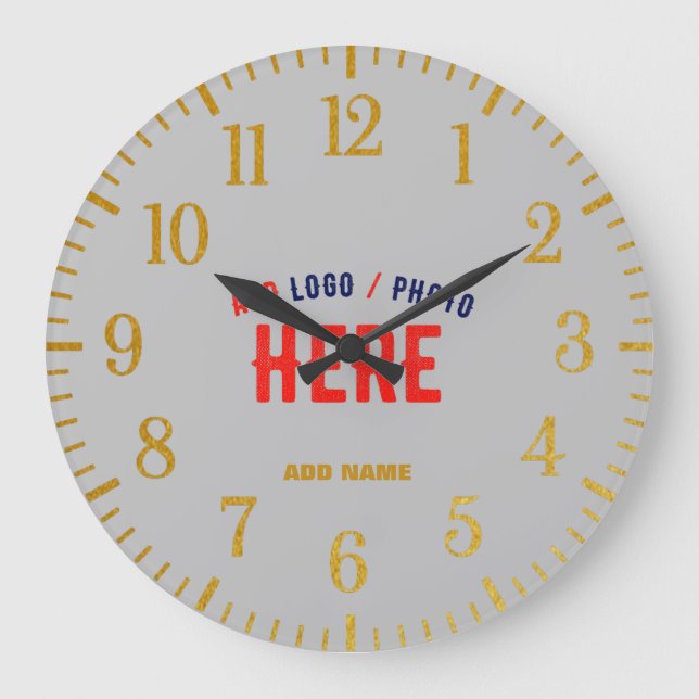 RELÓGIO GRANDE NA MODA MODERNO PERSONALIZÁVEL ASH VERIFICADO COM  (Frente)