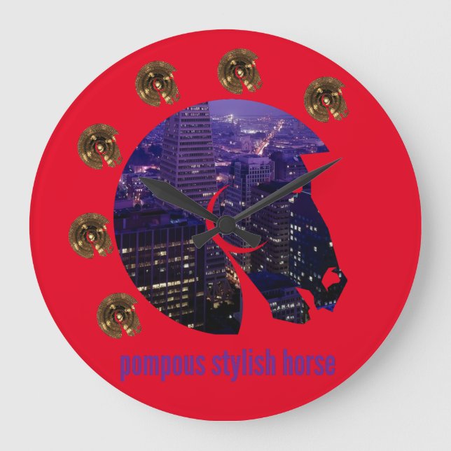 Relógio Grande na moda pompa (Frente)