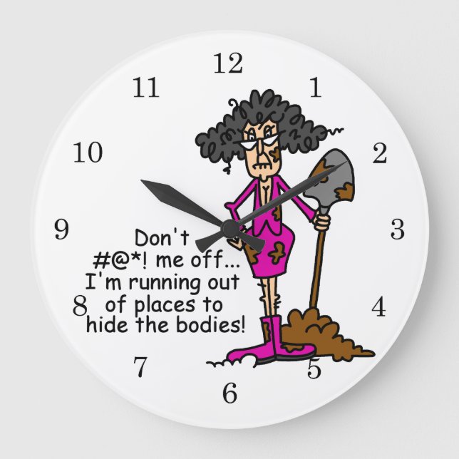 Relógio Grande Não se meta comigo (Frente)