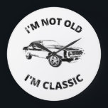 Relógio Grande Não sou velho, sou clássico<br><div class="desc">Divertido Não sou Velho,  sou design Clássico para entusiastas clássicos de carros!</div>