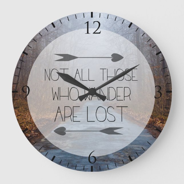 Relógio Grande Não todo o aqueles que Wander é perdido (Frente)