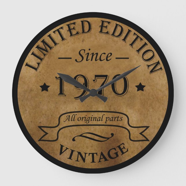 Relógio Grande Nascer de aniversário de 1970 (Frente)