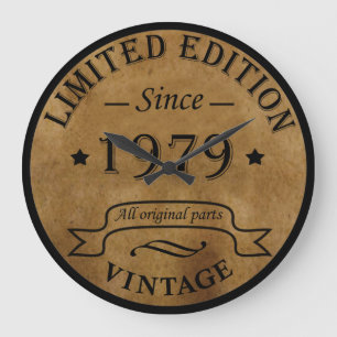 Relógio Grande Nascer de aniversário de 1979