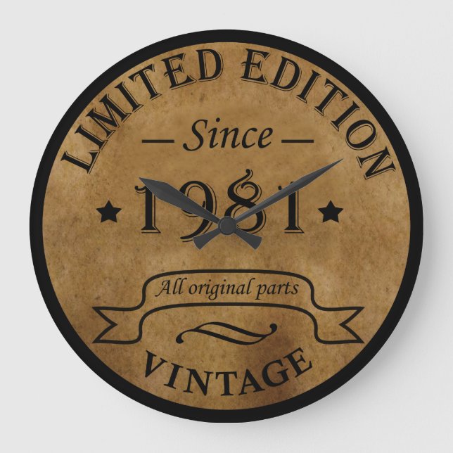 Relógio Grande Nascer de aniversário de 1981 (Frente)