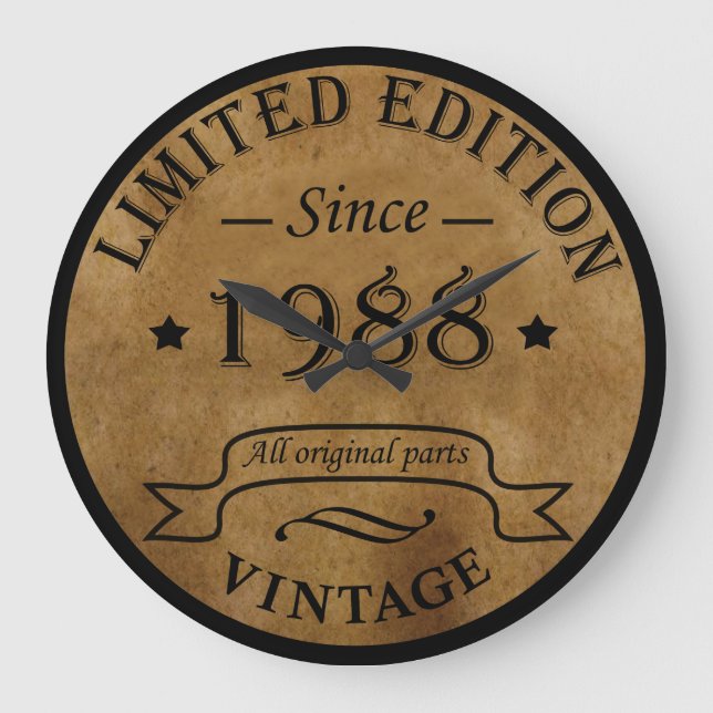 Relógio Grande nascer de aniversário de 1988 (Frente)