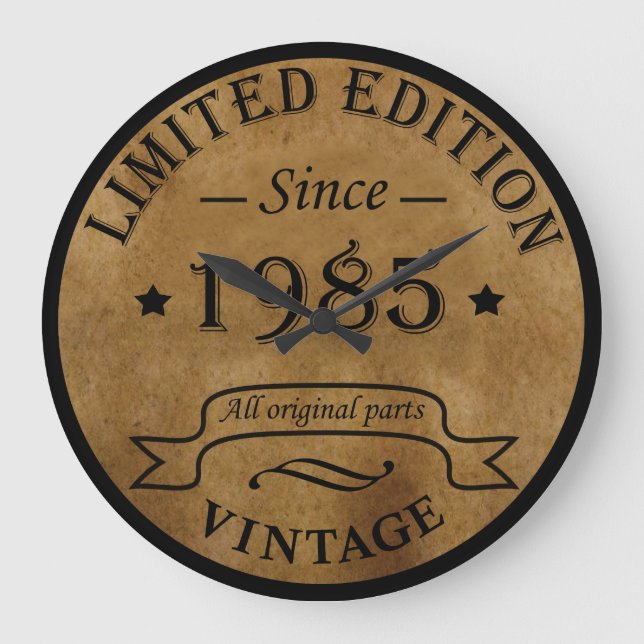 Relógio Grande Nascer em 1985 presente de aniversário de 40 anos  (Frente)