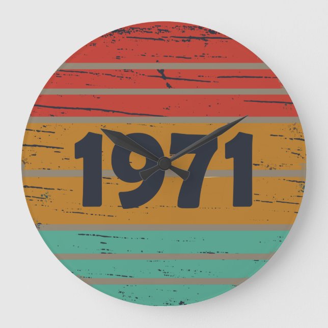 Relógio Grande Nascer em presente de aniversário de 1971 (Frente)