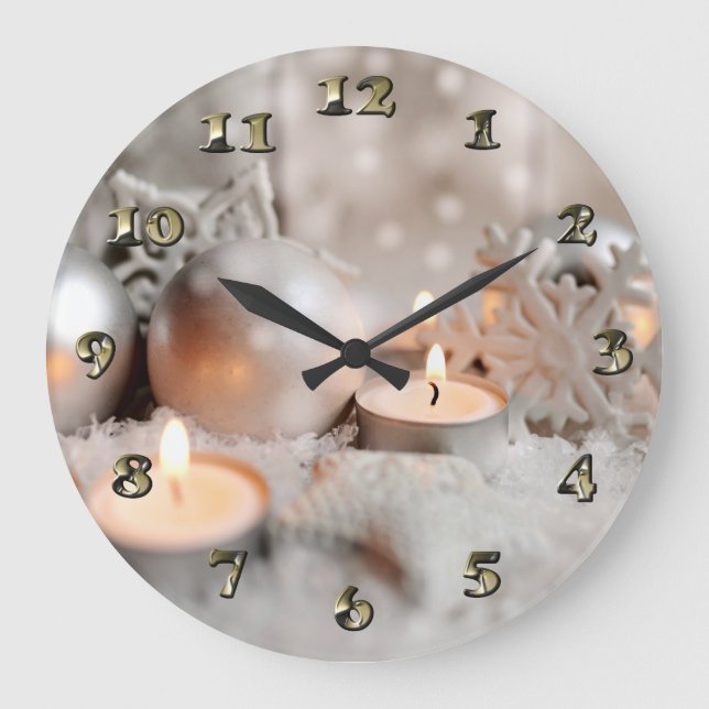 Relógio Grande Natal e Decoração Avançada (Frente)