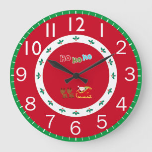 Relógio Grande Natal festivo