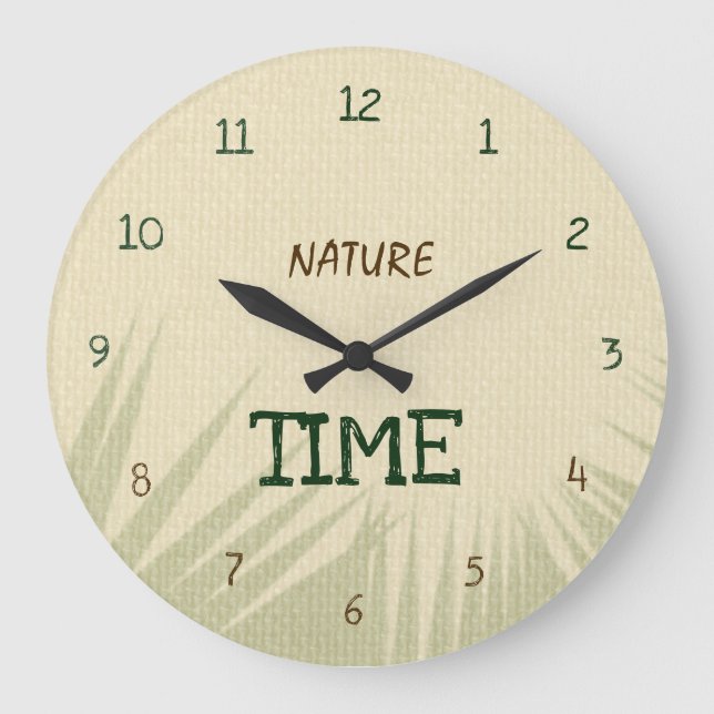 Relógio Grande Nature Time Botânico (Frente)