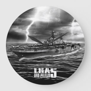 Relógio Grande Navio de assalto anfíbio Peleliu Aif wallclock