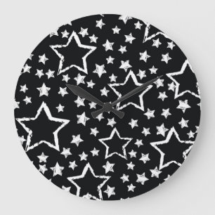 Relógio Grande Negras, estrelas brancas: granizo urbano.