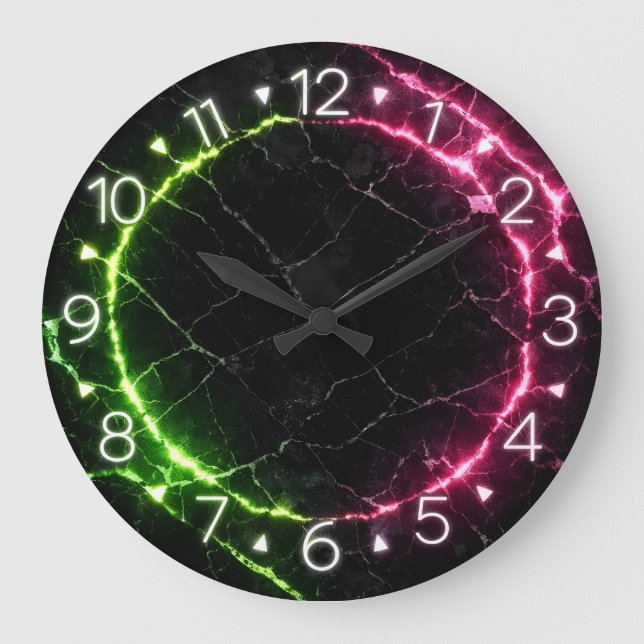 Relógio Grande Neon Wall Clock (Frente)