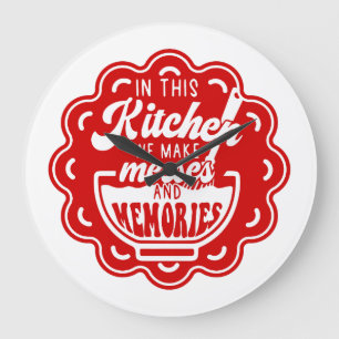 Relógio Grande Nesta Cozinha Fazemos Messes E Memórias