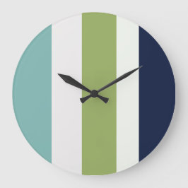 Relógio Grande Netuno, Seashell, Greve Verde e Marinho