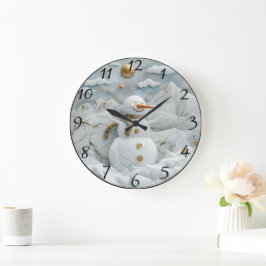 Relógio Grande Neve na Vila dos Papais noeis