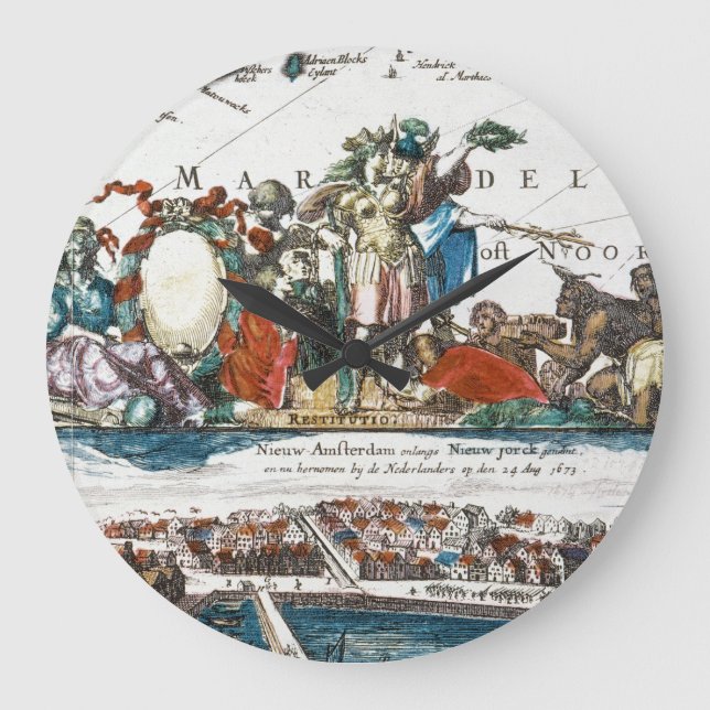 RELÓGIO GRANDE NEW AMSTERDAM, 1673 (Frente)