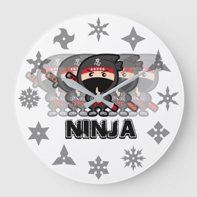 Relógio Grande Ninja Boy (Frente)