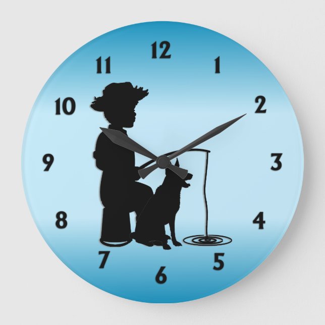 Relógio Grande No Buraco de Pesca (Frente)