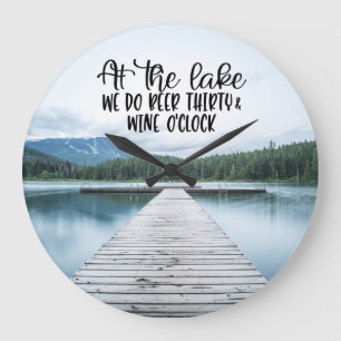 Relógio Grande No lago Beer 30 e Wine O'Clock