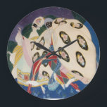 Relógio Grande NOCTURNE COM MASKS / Art Deco Venetian Mascarada<br><div class="desc">Deco de Arte Italiana Colorida e Espantosa,  com figurinos magníficos de 1920. Harlequin e Colombina na noite de carnaval</div>