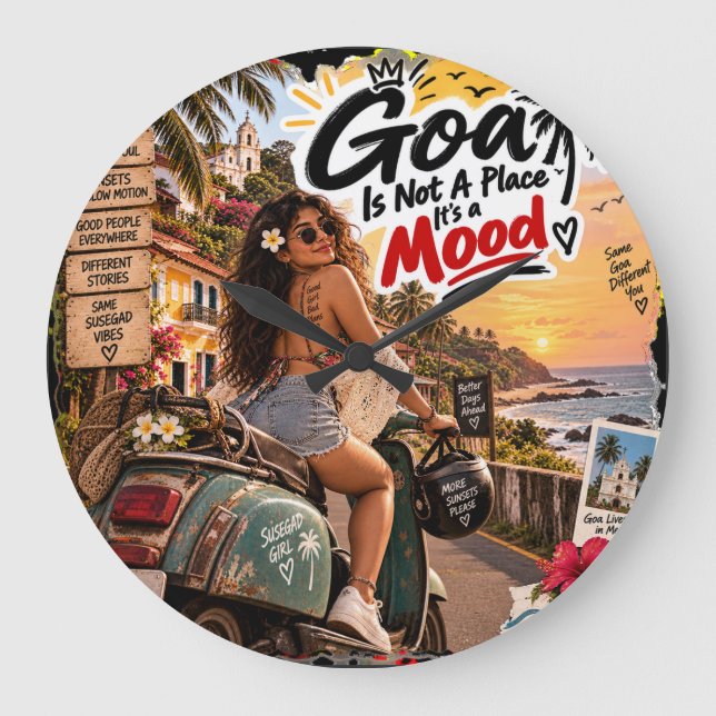 Relógio Grande Noites Douradas – Goa (Frente)