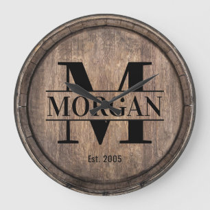 Relógio Grande Nome da Família Sindicato da Família Monograma Vin