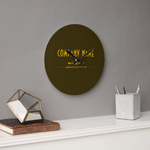 Relógio Grande Nome de Negócios Decorativo