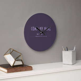 Relógio Grande Nome de Negócios Decorativo