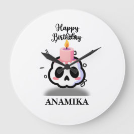 Relógio Grande Nome personalizado Aniversário