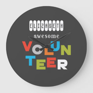 Relógio Grande Nome Personalizado, Apreciação Incrível do Volu