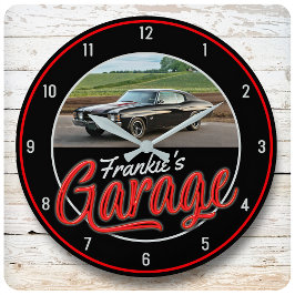 Relógio Grande NOME Personalizado | CAR Fotografia Retro Neon Hot