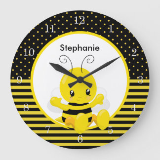 Relógio Grande Nome Personalizado De Bebê Doce