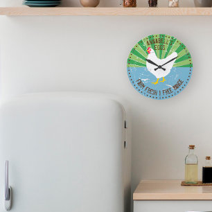 Relógio Grande Nome Personalizado Sinal De Vintagem Procura Ovos