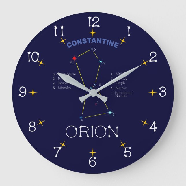 Relógio Grande Norte Hemisfério Constelação Orion (Frente)